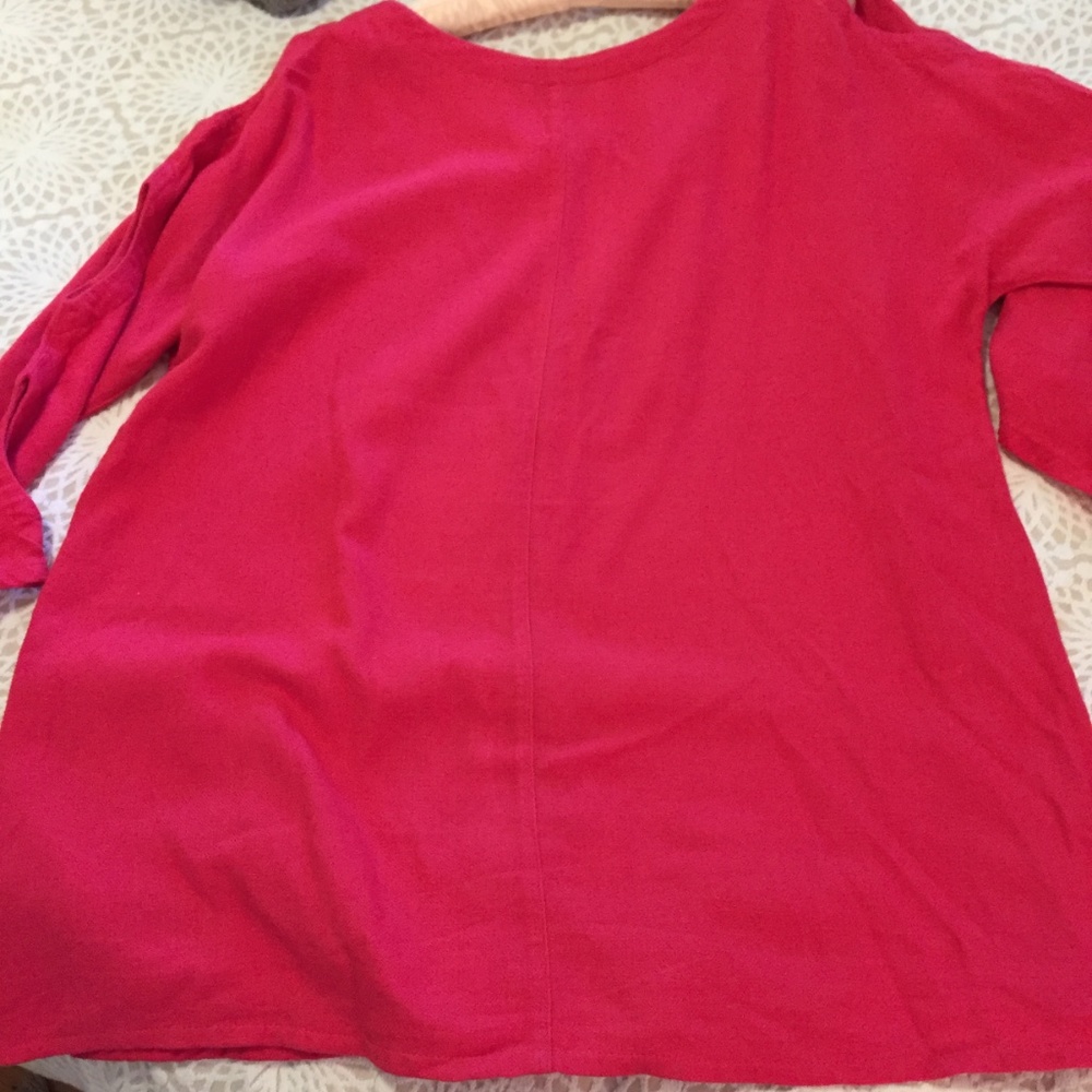 Soft Surroundings tunic cold shoulder/sleeves - Picture 5 of 8